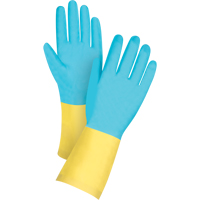 Premium Dipped Chemical-Resistant Gloves, Size Medium/8, 12" L, Neoprene/Rubber Latex, Cotton/Flock-Lined Inner Lining, 20-mil SAM651 | Rideout Tool & Machine Inc.