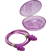 Rockets&reg; Reusable Earplugs, Corded, Bulk - Plastic Case, 27 dB NRR, One-Size Rideout Tool & Machine Inc.