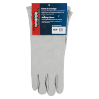 Gants de soudeur d'usage standard, Cuir de vache refendu, Taille Grand Rideout Tool & Machine Inc.