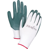 Premium Comfort Coated Gloves, 7/Small, Nitrile Coating, 13 Gauge, Polyester Shell SAO157 | Rideout Tool & Machine Inc.
