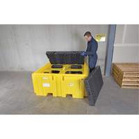IBC Spill Pallet Plus&reg; With Drain, 365 US gal. Spill Capacity, 62" x 62" x 28" Rideout Tool & Machine Inc.
