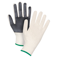Gants en tricot &agrave; paume enduite, Poly/coton, Un c&ocirc;t&eacute;, Calibre 7, Moyen Rideout Tool & Machine Inc.