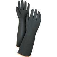 Gants de poids lourd pour la manipulation de produits chimiques, Taille Grand/9, 18" lo, Latex de caoutchouc, 30 mils Rideout Tool & Machine Inc.