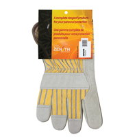 Gants d'ajusteur rugueux de premi&egrave;re qualit&eacute;, Grand, Paume en Cuir de vache refendu, Doublure en Coton Rideout Tool & Machine Inc.