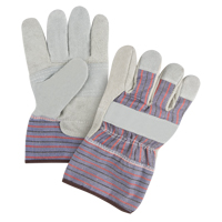 Gants d'ajusteur &agrave; paume renforc&eacute;e de premi&egrave;re qualit&eacute;, Grand, Paume en Cuir de vache refendu, Doublure en Coton Rideout Tool & Machine Inc.