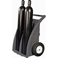 Dual-Cylinder Dollies, Rubber Wheels, 23" W x 12"L Base, 500 lbs. SAP856 | Rideout Tool & Machine Inc.