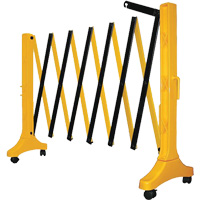 Xpandit Barricade, 36" H x 11.5' L, Black/Yellow SAQ195 | Rideout Tool & Machine Inc.