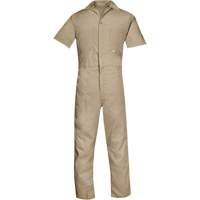 Short Sleeved Coveralls, Men's, Tan, Size Small Rideout Tool & Machine Inc.