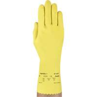 VersaTouch&reg; 297 Gloves, Size Medium/8, 12" L, Rubber Latex, Flock-Lined Inner Lining, 20-mil Rideout Tool & Machine Inc.