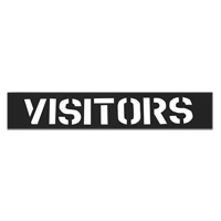 Pochoirs pour parc de stationnement, Anglais, 12" Rideout Tool & Machine Inc.