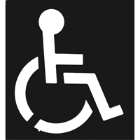 Pochoirs pour parc de stationnement, Anglais, 37" x 43" Rideout Tool & Machine Inc.