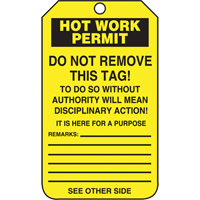 &eacute;tiquettes de s&eacute;curit&eacute; d'inspection et de contr&ocirc;le de l'&eacute;tat de l'&eacute;quipement, Papier cartonn&eacute;, 3-1/8" la x 5-7/8" h, Anglais Rideout Tool & Machine Inc.