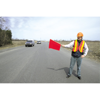 Traffic Safety Flags, Vinyl, With Handle SC143 | Rideout Tool & Machine Inc.
