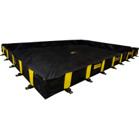 Rigid-Lock QuickBerm&reg;, 2990 US gal. Capacity, 20' W x 20' L x 12" H, Stake Wall Rideout Tool & Machine Inc.