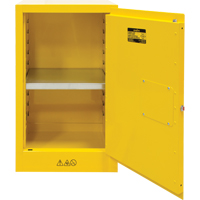 Flammable Storage Cabinet, 12 gal., 1 Door, 23" W x 35" H x 18" D SDN642 | Rideout Tool & Machine Inc.