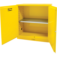 Flammable Storage Cabinet, 30 gal., 2 Door, 43" W x 44" H x 18" D SDN646 | Rideout Tool & Machine Inc.