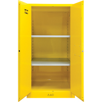 Flammable Storage Cabinet, 60 gal., 2 Door, 34" W x 65" H x 34" D Rideout Tool & Machine Inc.