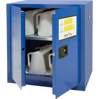 Corrosive Liquids Cabinet, 22 gal., 35" x 35" x 22" SDN653 | Rideout Tool & Machine Inc.