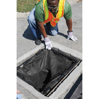 Square Ultra-Drain Guard&reg; Catch Basin Insert with Overflow Port, Oil & Sediment, 16" - 28" L x 20" - 36" W Rideout Tool & Machine Inc.