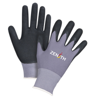Gants ZX-1 de premi&egrave;re qualit&eacute; compatibles avec les &eacute;crans tactiles, 8/Moyen, R&ecirc;vetement Nitrile/Mousse de nitrile, Calibre 15, Enveloppe en Nylon Rideout Tool & Machine Inc.
