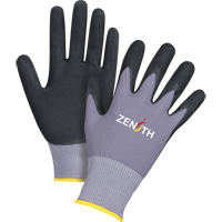 Gants ZX-1 de premi&egrave;re qualit&eacute; compatibles avec les &eacute;crans tactiles, 11/2T-Grand, R&ecirc;vetement Nitrile/Mousse de nitrile, Calibre 15, Enveloppe en Nylon Rideout Tool & Machine Inc.
