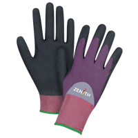 Gants enduits de premi&egrave;re qualit&eacute; ZX-2, 11/2T-Grand, R&ecirc;vetement Nitrile/Mousse de nitrile, Calibre 18, Enveloppe en Nylon Rideout Tool & Machine Inc.