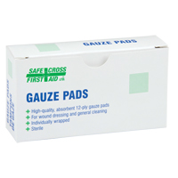 Gaze, Tampon, 3" lo x 3" la, St&eacute;rile, Dispositif m&eacute;dical Classe 1 Rideout Tool & Machine Inc.