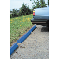 Car Stops, Plastic, 6' L, Blue Rideout Tool & Machine Inc.