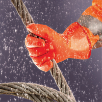 Polar Grip&reg; 23-700 Gloves, 9/Large, PVC Coating, Nylon Shell Rideout Tool & Machine Inc.