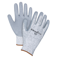 Gants &eacute;lastiques sans coutures r&eacute;sistants &agrave; la coupe, Taille Grand/9, Calibre 13, Rev&ecirc;tement Nitrile, Enveloppe en PEHP, ANSI/ISEA 105 niveau 2/EN 388 niveau 3 Rideout Tool & Machine Inc.