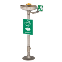 Axion&reg; Eye/Face Wash Station, Pedestal Installation, Stainless Steel Bowl Rideout Tool & Machine Inc.