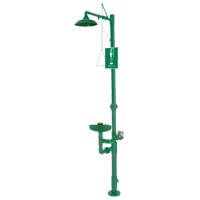 Combination Emergency Shower & Eye/Face Wash Station, Pedestal Rideout Tool & Machine Inc.