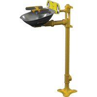 Halo Face/Eyewash Stations, Pedestal Installation, Stainless Steel Bowl Rideout Tool & Machine Inc.