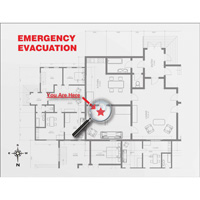 Evacuation Map Holder Clear Insert SEC866 | Rideout Tool & Machine Inc.