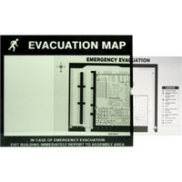 Evacuation Map Holder Clear Insert Rideout Tool & Machine Inc.