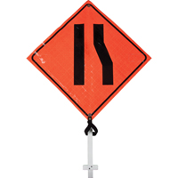 Narrow Road Pole Sign, 24" x 24", Vinyl, Pictogram Rideout Tool & Machine Inc.
