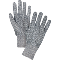 Jersey Gloves, Large, Salt & Pepper, Unlined, Knit Wrist Rideout Tool & Machine Inc.