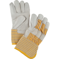 Abrasion-Resistant Winter-Lined Fitters Gloves, Large, Grain Cowhide Palm, Cotton Fleece Inner Lining SEF236 | Rideout Tool & Machine Inc.