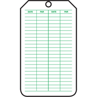 &eacute;tiquettes de s&eacute;curit&eacute; d'inspection et de contr&ocirc;le de l'&eacute;tat de l'&eacute;quipement, Papier cartonn&eacute;, 3-1/8" la x 5-7/8" h, Français Rideout Tool & Machine Inc.