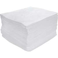 Meltblown Sorbent Pads, Oil Only, 15" x 17", 30 gal. Absorbancy SEH942 | Rideout Tool & Machine Inc.