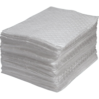 Premium Fine Fibre Sorbent Pads, Oil Only, 15" x 17", 30 gal. Absorbancy Rideout Tool & Machine Inc.