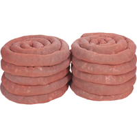 Remblais tubulaires absorbants, Mati&egrave;res dangereuses, Absorption 45 gal., 3" la x 10' lo, Pqt de 10 Rideout Tool & Machine Inc.