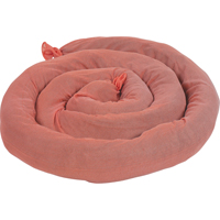 Remblais tubulaires absorbants, Mati&egrave;res dangereuses, Absorption 50 gal., 3" la x 8' lo, Pqt de 15 Rideout Tool & Machine Inc.