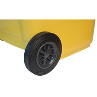 Contenant jaune mobile, Polyuréthane, 63 gallons/63 gal. US SEI276 | Rideout Tool & Machine Inc.