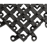 Tapis ErgoDeck avec crampons antid&eacute;rapants int&eacute;gr&eacute;s No 553, PVC, 1-1/2' la c, 1-1/2' lo, 7/8" &eacute;paisseur, Noir Rideout Tool & Machine Inc.