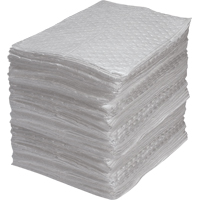 Industrial-Grade Fine Fibre Sorbent Pads, Oil Only, 15" x 17", 40 gal. Absorbancy SEI956 | Rideout Tool & Machine Inc.