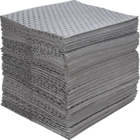 Feuilles absorbantes en fibres fines de calibre industriel, Universel, 15" x 17", 40 gal. d'absorption Rideout Tool & Machine Inc.
