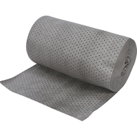 Industrial-Grade Fine Fibre Sorbent Rolls, Heavyweight, 150' L x 30" W, 70 gal. Absorbancy Rideout Tool & Machine Inc.