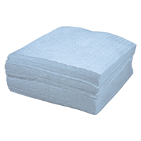 Blue Bonded Sorbent Pad, Oil Only, 15" x 17", 8 gal. Absorbancy SEJ187 | Rideout Tool & Machine Inc.
