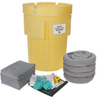 Trousse &eacute;conomique de lutte contre les d&eacute;versements, Universel, Baril, Absorbance de 95 gal. US Rideout Tool & Machine Inc.